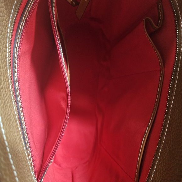 Dooney & Bourke Tan Leather Tote Bag, Comes With Bag For Purse - Picture 10 of 10